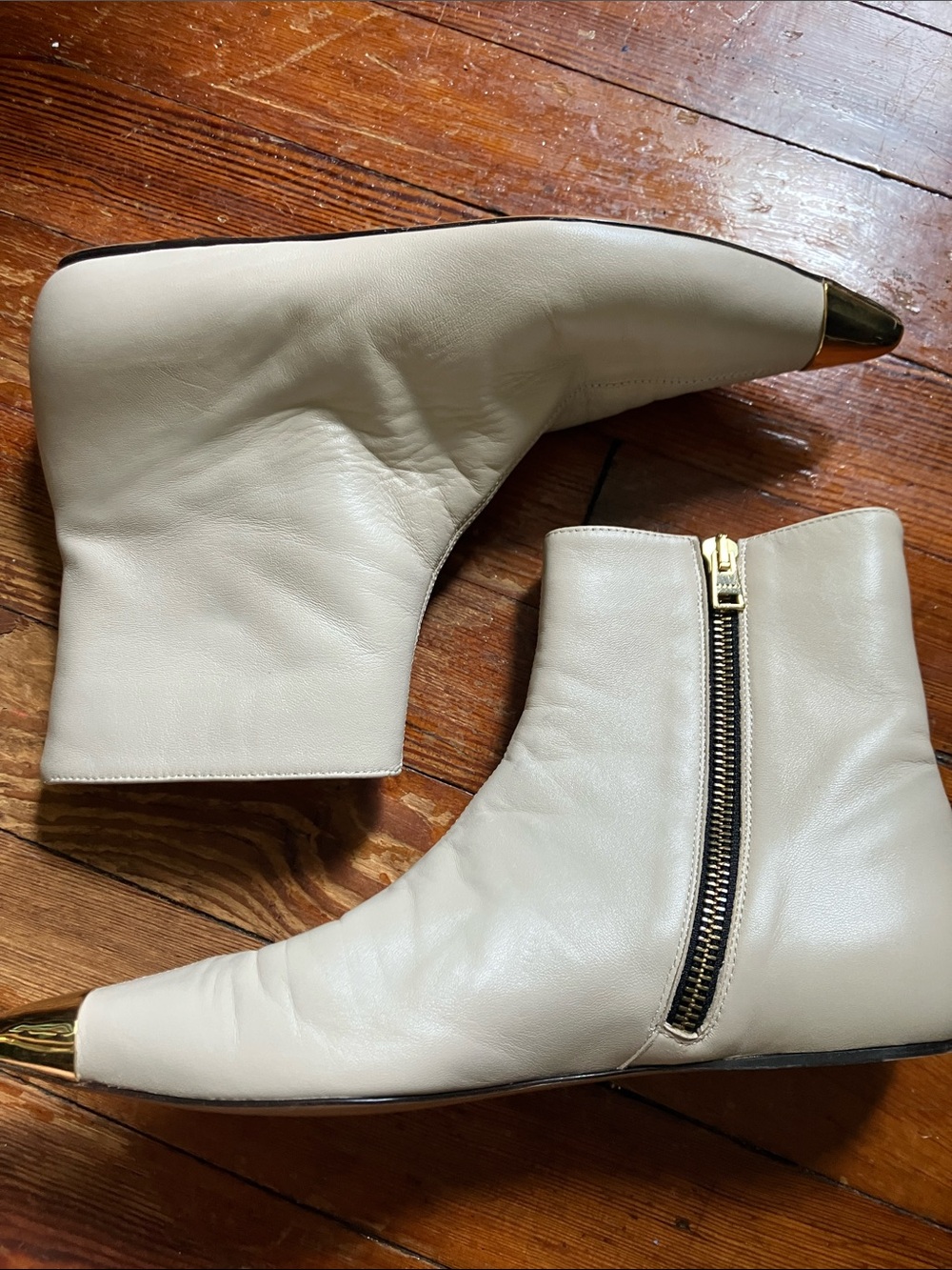 Marni Gold Pointy Toe Boot - Picture 9 of 12